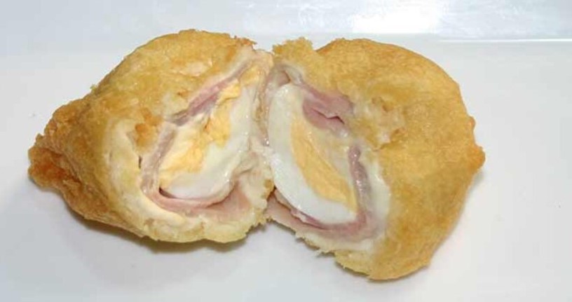Ham with chorreras from Casa Juanico in Zaragoza